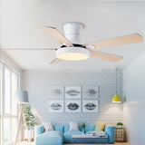 52 inch modern ceiling fan fans with lights remote control ventilator lamp bedroom decor air cooling  five blade