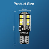 6Pcs White Canbus T10 W5W Led Bulbs WY5W 168 194 Car Interior Lights Dome License Plate Clearance 12V Lamp