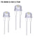 LED 8mm Straw Hat 20PCS 100PCS  Lamp Bead are White Cold Light 0.5W 0.75W  Big chips F8MM Hight Power Hat Light-emitting Diode