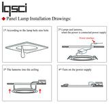 LED panel light Ultra thin Downlight lamp 3W 4W 6W 9W 12W 15W 18W 24W led ceiling recessed grid downlight slim round panel light