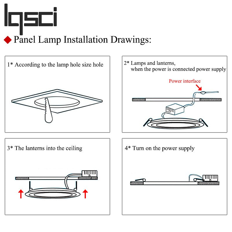 LED panel light Ultra thin Downlight lamp 3W 4W 6W 9W 12W 15W 18W 24W led ceiling recessed grid downlight slim round panel light