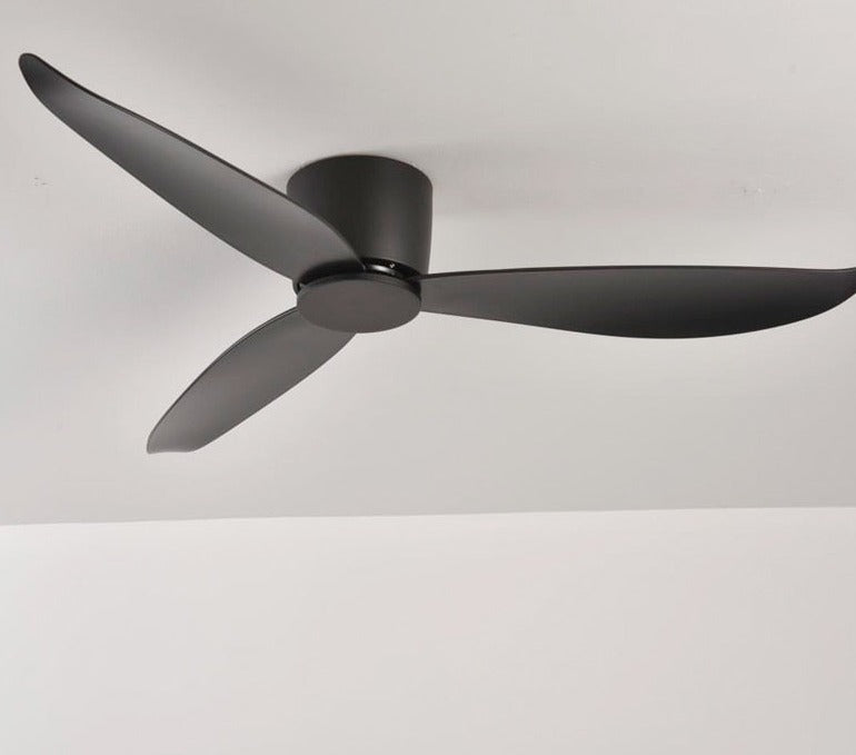 Modern Black White Low Floor DC Motor 30W Ceiling Fans With Remote Control Simple Ceiling Fan Without Light Home Fan 220V