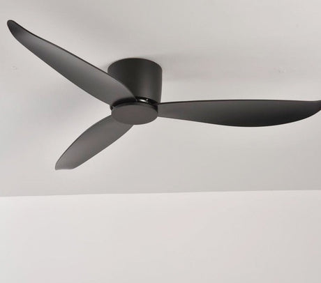 Modern Black White Low Floor DC Motor 30W Ceiling Fans With Remote Control Simple Ceiling Fan Without Light Home Fan 220V