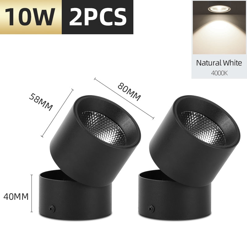 Surface Mounted Led Downlight Led Spot Light 220V 10/15/25W 110V Round Downlights Spot Led encastrable Lighting Fixture for Home