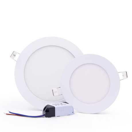LED panel light Ultra thin Downlight lamp 3W 4W 6W 9W 12W 15W 18W 24W led ceiling recessed grid downlight slim round panel light