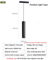  Modern Magnetic Track Lights Embedded LED Spotlight Downlight Living Room Without Main Light Lighting Grille Lamp Series