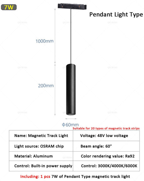  Modern Magnetic Track Lights Embedded LED Spotlight Downlight Living Room Without Main Light Lighting Grille Lamp Series