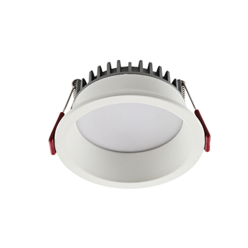 Recessed Anti-glare LED COB Downlight 18W 24W Dimmable 85-265V Ceiling Lamp Spot Light 12W 15W Home Living Room Bedroom Lighting