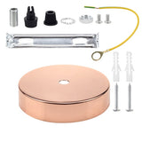 Ceiling Plate Round Black Silver Bronze 8/10/12/15cm Vintage Disc Light Accessories Tray For Pendant Lamp&amp;Wall Light Lamp Base