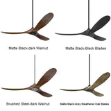 Wooden Blade DC 85V - 260V Motor Decorative Ceiling Fan Ventilator Light Remote Control Free Shipping