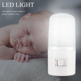 Household Night Lamp Warm Light Wall Mounting Bedroom Night Light Lamp 1W 6 LED 110V with US Plug Energy Saving