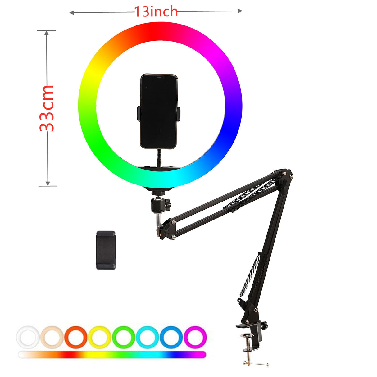Camera Phone tripod Table Stand Set Overhead Shot Photography Adjustable Arm stand For Phone Camera Ring Light Lamp