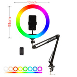 Camera Phone tripod Table Stand Set Overhead Shot Photography Adjustable Arm stand For Phone Camera Ring Light Lamp