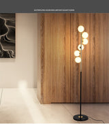 Modern Led Floor Lamps for Living Room Glass Ball Standing lampes Gold Light Bedroom luminaire Home Decor Lighting Fixtures