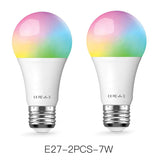 FrankEver A19 Wifi Smart Light Bulbs LED WiFi Dimmable Wireless E26 E27 Lamp Compatible with Alexa Google Home Smart Household