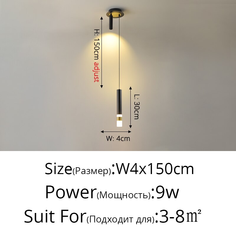 Novelty Nordic Led Pendant Lights For Living Room Bedroom Bedside Bar Wall Decor Lighting Geometry Hanging Lamps Kitchen Fixture