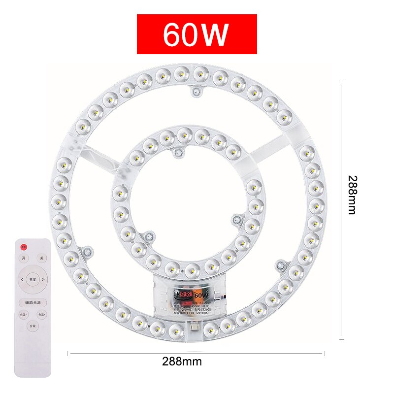 Led Panel Board Round Led Module Ceiling Lights Dimmable Panel 220V replacement Led For circle Lamp Ceiling Fan light magnet fix