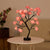 USB Battery Operated LED Table Lamp Rose Flower Bonsai Tree Night Lights Garland Bedroom Decoration Christmas Lights Home Decor