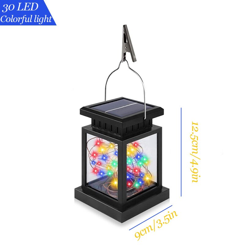 Solar LED Lights Outdoors Floor Lanterns Powered Candle IP65 Terraza Indoor Hanging Balcony Lamp Decorations Lighting For Garden