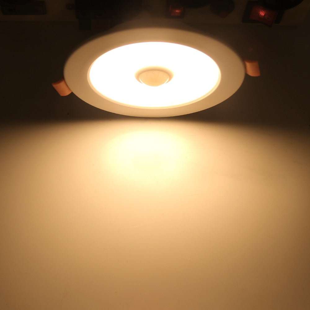 LED Recessed Downlight PIR Motion Sensor LED Ceiling Lamp Downlight Light 3W 5W 9W 18W 220V Smart Spot Led Downlight