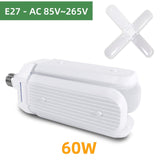 Kaguyahime 1/2pcs LED E27 Bulb 40W Football Bulb AC 85-265V Foldable Fan Blade Bulb Spotlight Lampada For Home Ceiling Light