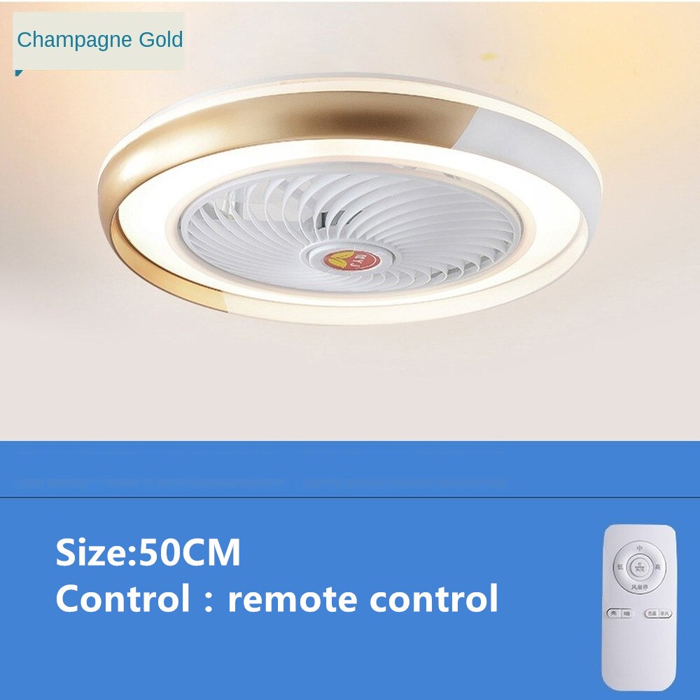 LED Ceiling Lamp Fan With Light And remote Control Silent Lights Fans For Home Bedroom Night Living Room Suspended Chandelier