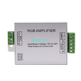 LED RGB RGBW Remote Controller Amplifier Output DC12 - 24V 24A 4 Pin 5 Pin Led RGB RGBWW strip Power Repeater