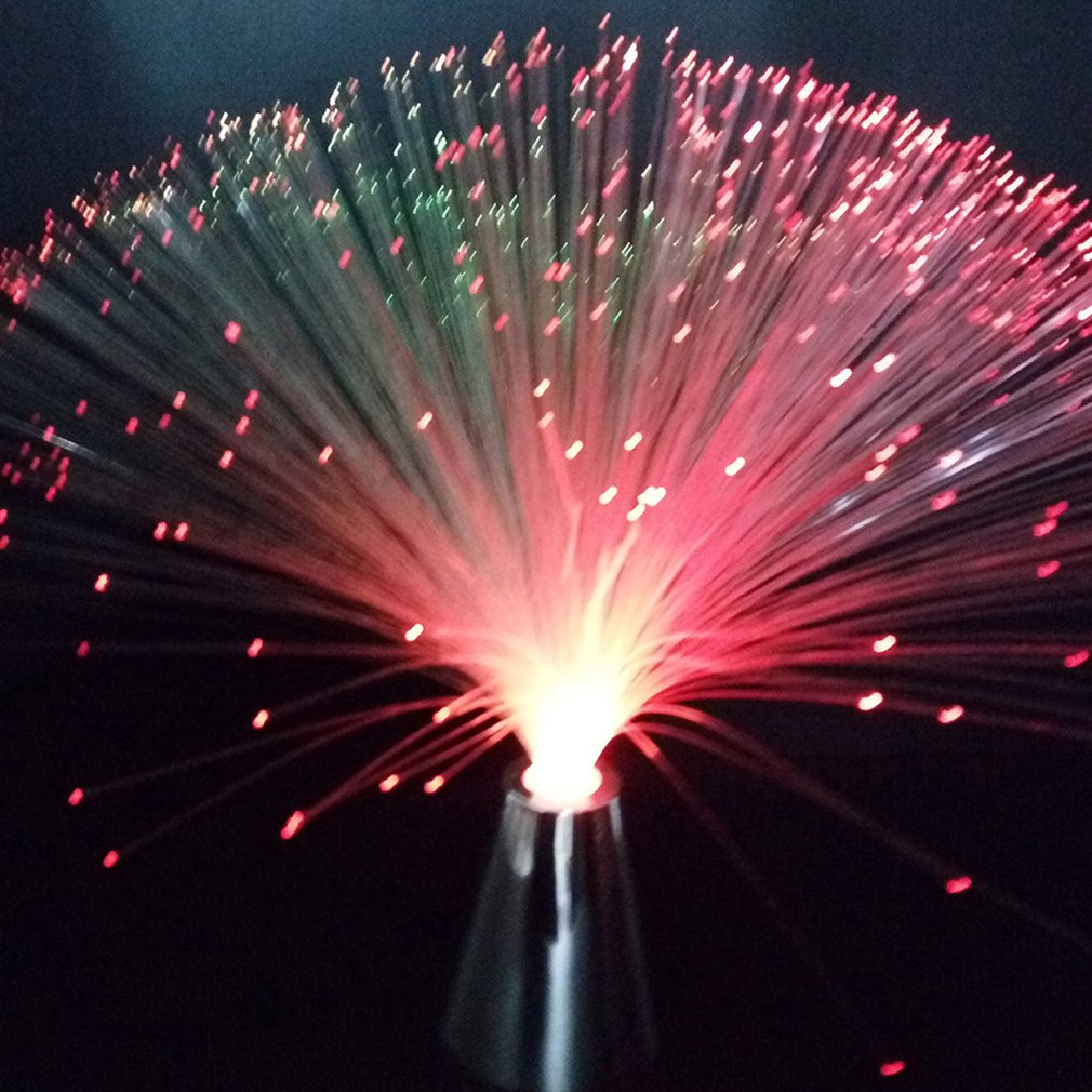 Colorful LED Fiber Nightlight Lamp Romantic Small Night Light For Christmas Gift Colorful Flashing Light Luminous Toys