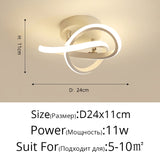 Modern Aisle LED Ceiling Lamp For Corridor stairs Entrance Attic Square indoor Lighting Minimalist Style Lights Kitchen Fixtures