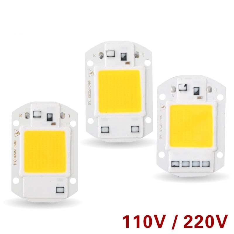LED Chip 10W 20W 30W 50W 220V 110V COB Lamp Beads Smart IC No Need Driver LED Bulb for Flood Light Spotlight Diy Lighting