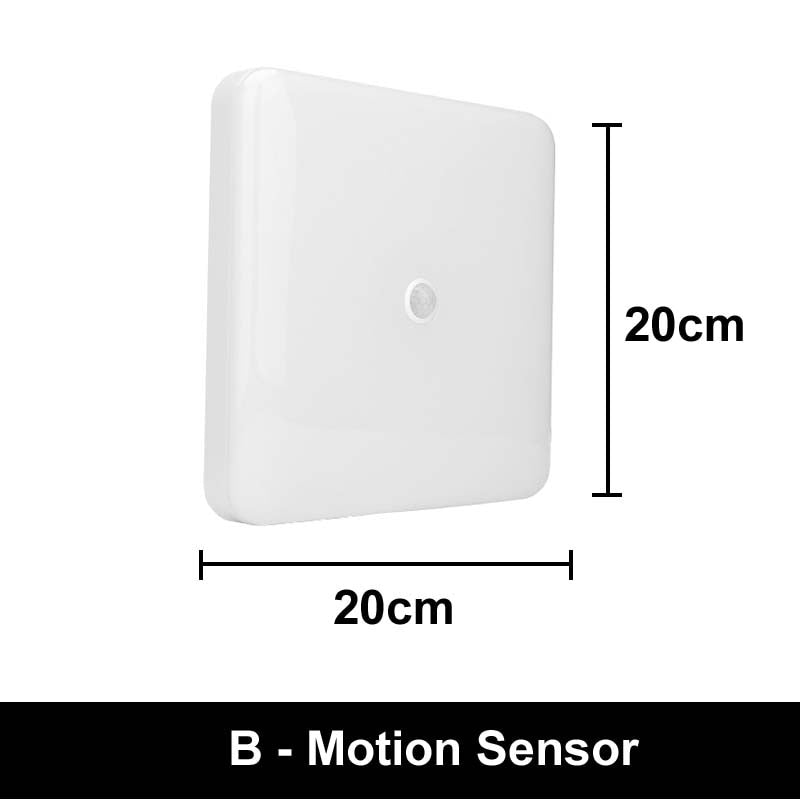 Bedroom Bathroom Ceiling Light Waterproof Motion Sensor Lamp Wall Surface Led Ceiling Light Square Round Panel Indoor Lighting