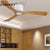 48Inch Low Floor Wooden Led Dc Ceiling Fan With Lamp  Remote Control  Modern Indoor Solid Wood White Ceiling Fans Without lmap