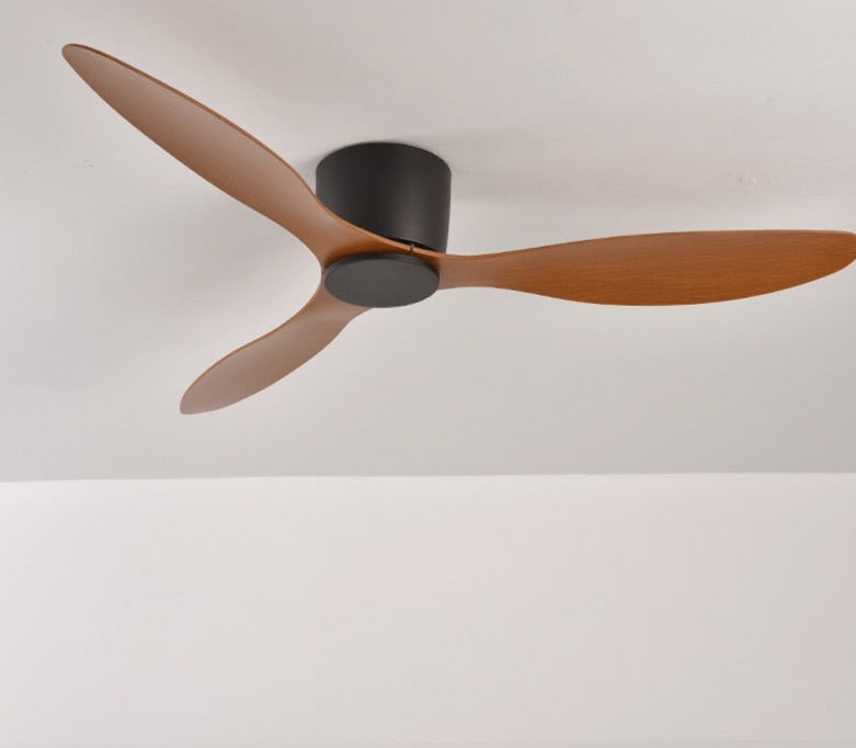 Modern Black White Low Floor DC Motor 30W Ceiling Fans With Remote Control Simple Ceiling Fan Without Light Home Fan 220V