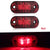2PCS 12V 24V LED Side Marker Lights Warning Tail Light Auto Car External Lights Trailer Truck Lorry Yellow Orange White Red