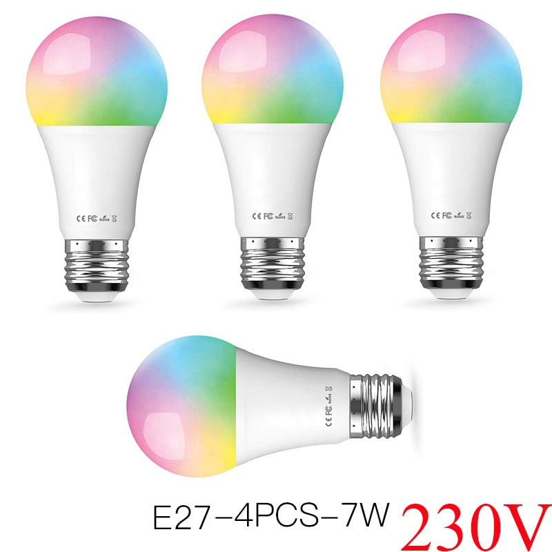 FrankEver A19 Wifi Smart Light Bulbs LED WiFi Dimmable Wireless E26 E27 Lamp Compatible with Alexa Google Home Smart Household