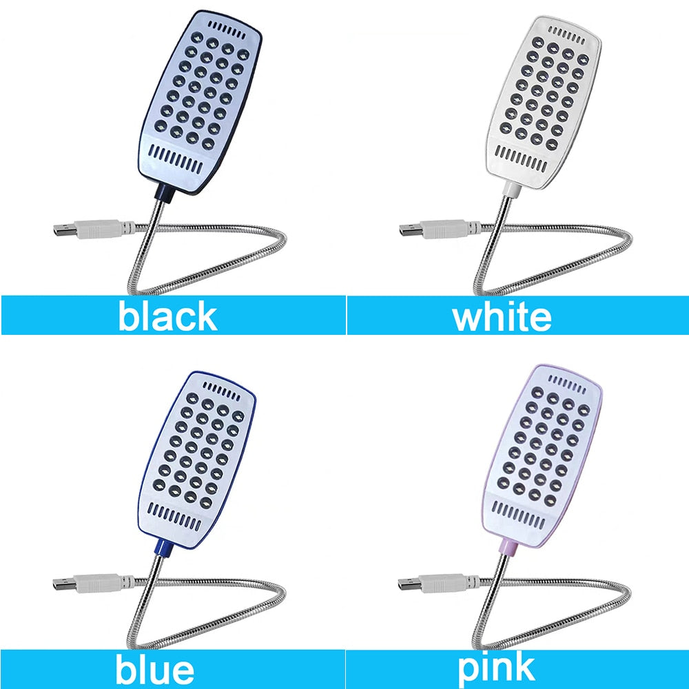 28 LEDs Super Bright Book Light DC5V USB Reading Night Lights Flexible Table Lamp  For Power Bank Laptop Notebook PC Computer