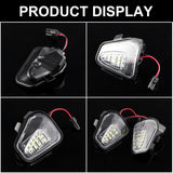 2PCS For VW Passat B7 CC Scirocco Jetta MK6 EOS Beetle R LED Side Rearview Mirror Floor Ground Lamp Puddle Welcome Light