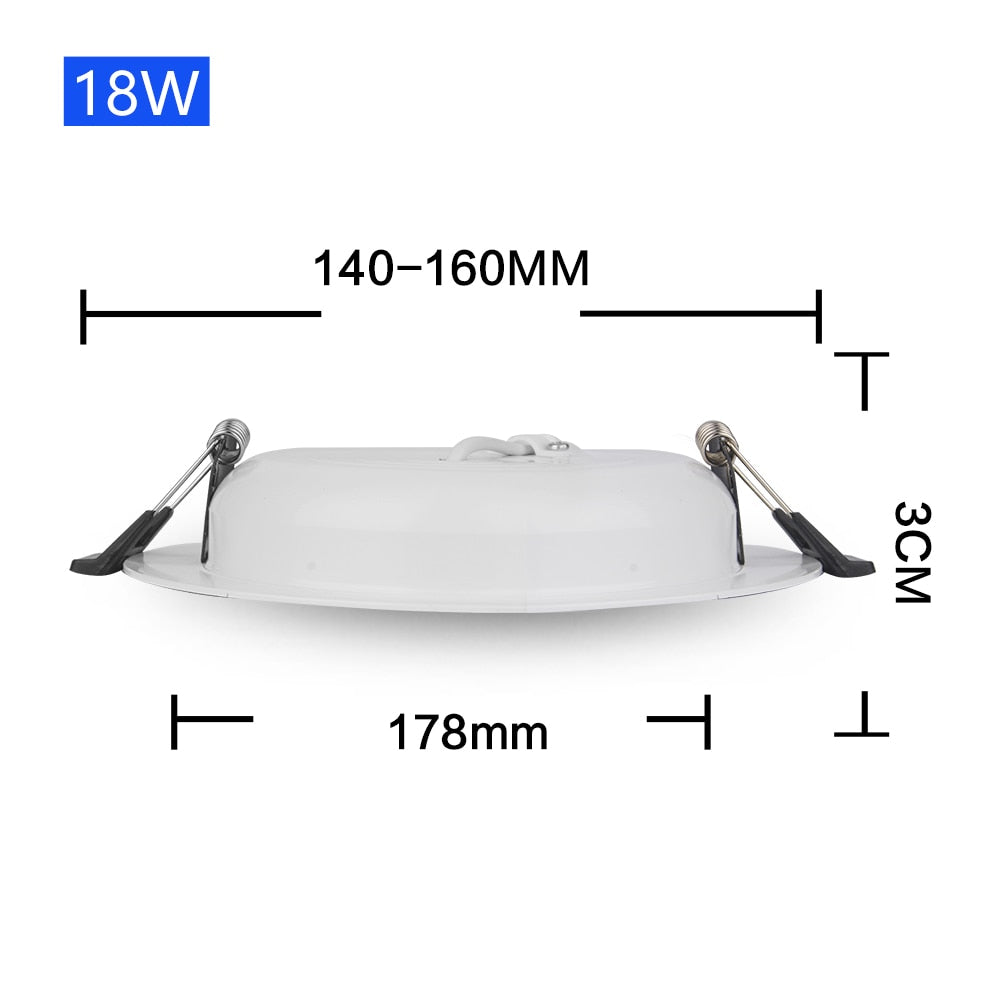 Led Downlight 3W 6W 9W 12W 15W 18W 36W LED Ceiling Recessed Grid Aluminium Alloy Round Lamp Spot Light  For 12 Volts