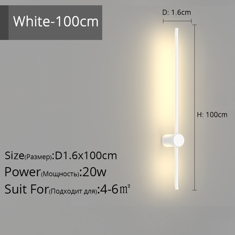 Simple Black White New Modern LED Wall Lights Living Study Room Bedroom Bedside Corridor Aisle Parlor Hall Lamps Indoor Lighting