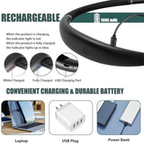 Neck Reading Light Novelty Flexible Neck Lights Handsfree Book Light Hanling Read Lamp Portable USB Rechargeable Book Lighting