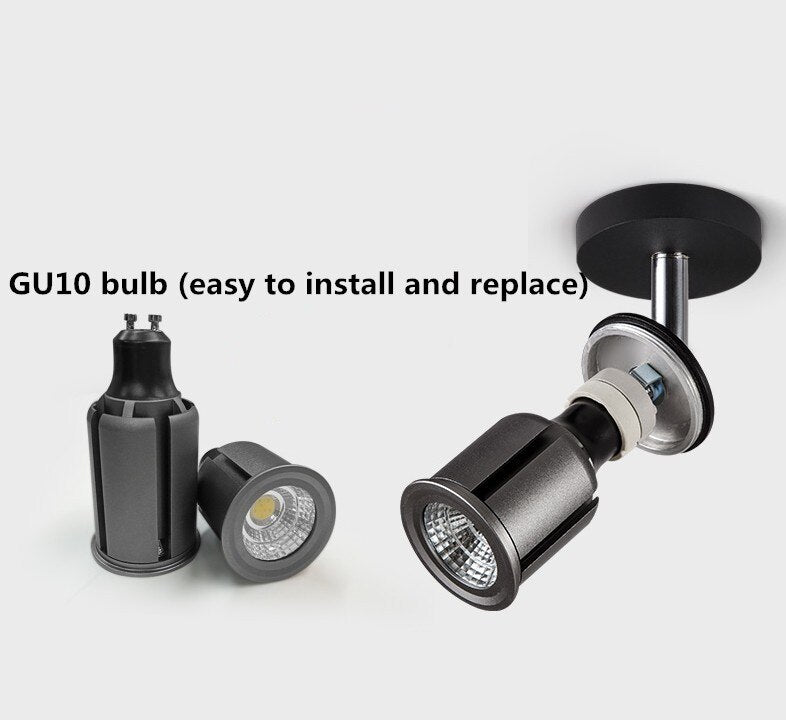 360° Rotatable Surface Mounted led Ceiling Downlight with 5W 7W 9W 12W 15W GU10 Bulb Replaceable LED Spot Light