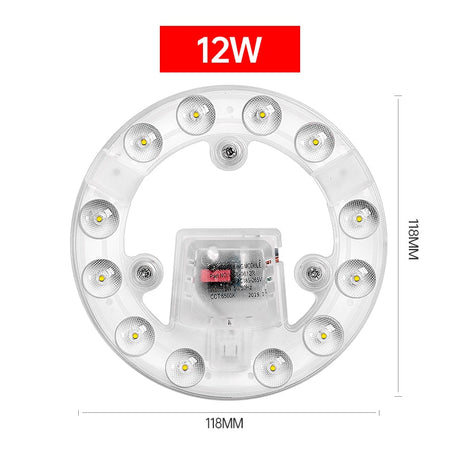 Led Panel Board Round Led Module Ceiling Lights Dimmable Panel 220V replacement Led For circle Lamp Ceiling Fan light magnet fix