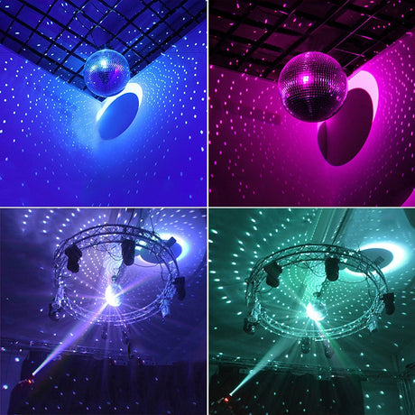 Mirror disco ball stage light rotating glass ball big Party Decorations dj lighting reflection colorful mirror ball