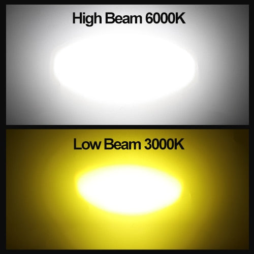 10000Lm H4 LED Moto H6 BA20D LED Motorcycle Headlight Bulbs CSP Lens White Yellow Hi Lo Lamp Scooter Accessories Fog Lights 12V