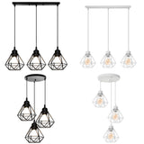Vintage Pendant Lamp Iron Frame Ceiling Lighting Paint Restaurant Teahouse Chandelier Indoor Wrought Metal Modern Pendant Lights