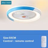 LED Ceiling Lamp Fan With Light And remote Control Silent Lights Fans For Home Bedroom Night Living Room Suspended Chandelier