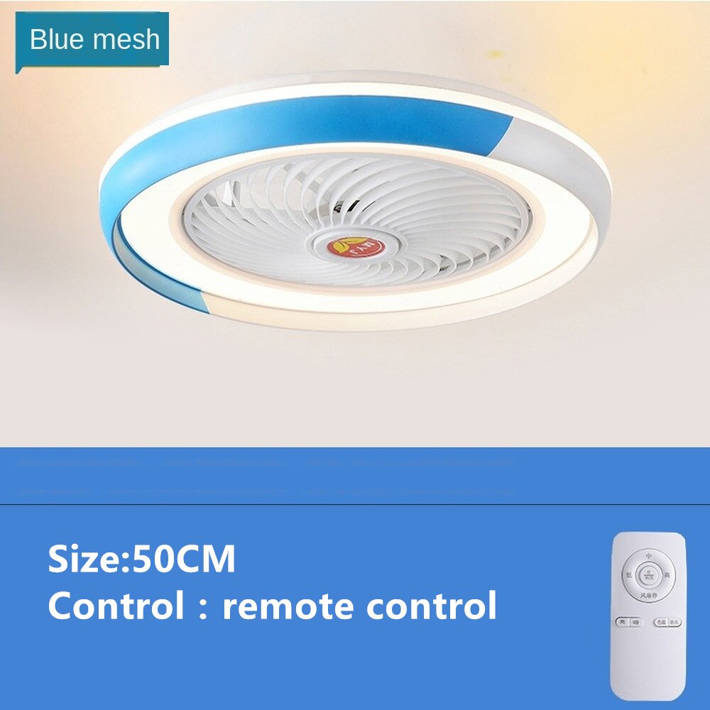 LED Ceiling Lamp Fan With Light And remote Control Silent Lights Fans For Home Bedroom Night Living Room Suspended Chandelier