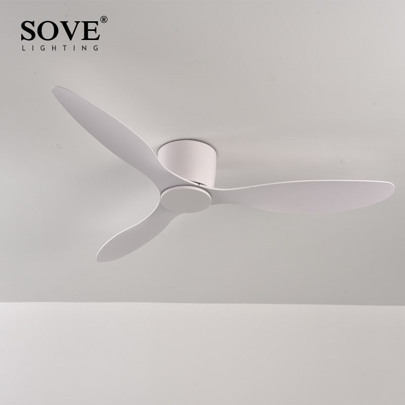 Modern white ceiling hot sale fan no light