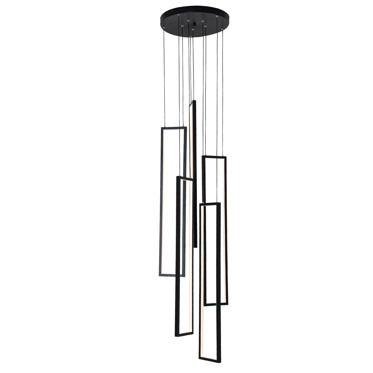 Modern LED Chandelier Pendant Simple Hanging Lamp for Duplex Loft Rotate Stair Villa Nordic Pendant light