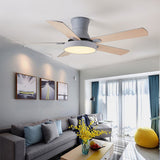 52 inch modern ceiling fan fans with lights remote control ventilator lamp bedroom decor air cooling  five blade